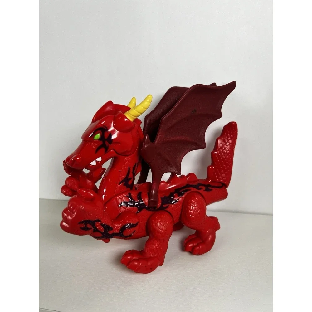 Imaginext Red Castle Dragon 6-Legged w/ Wings Fisher Price Tested Working‎
